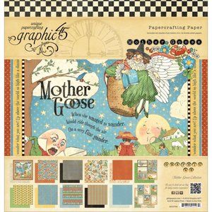 COPY - Graphic 45 Mother Goose HUMPTY DUMPTY 8x8" 24 Sheets of Scrapbook Card P…